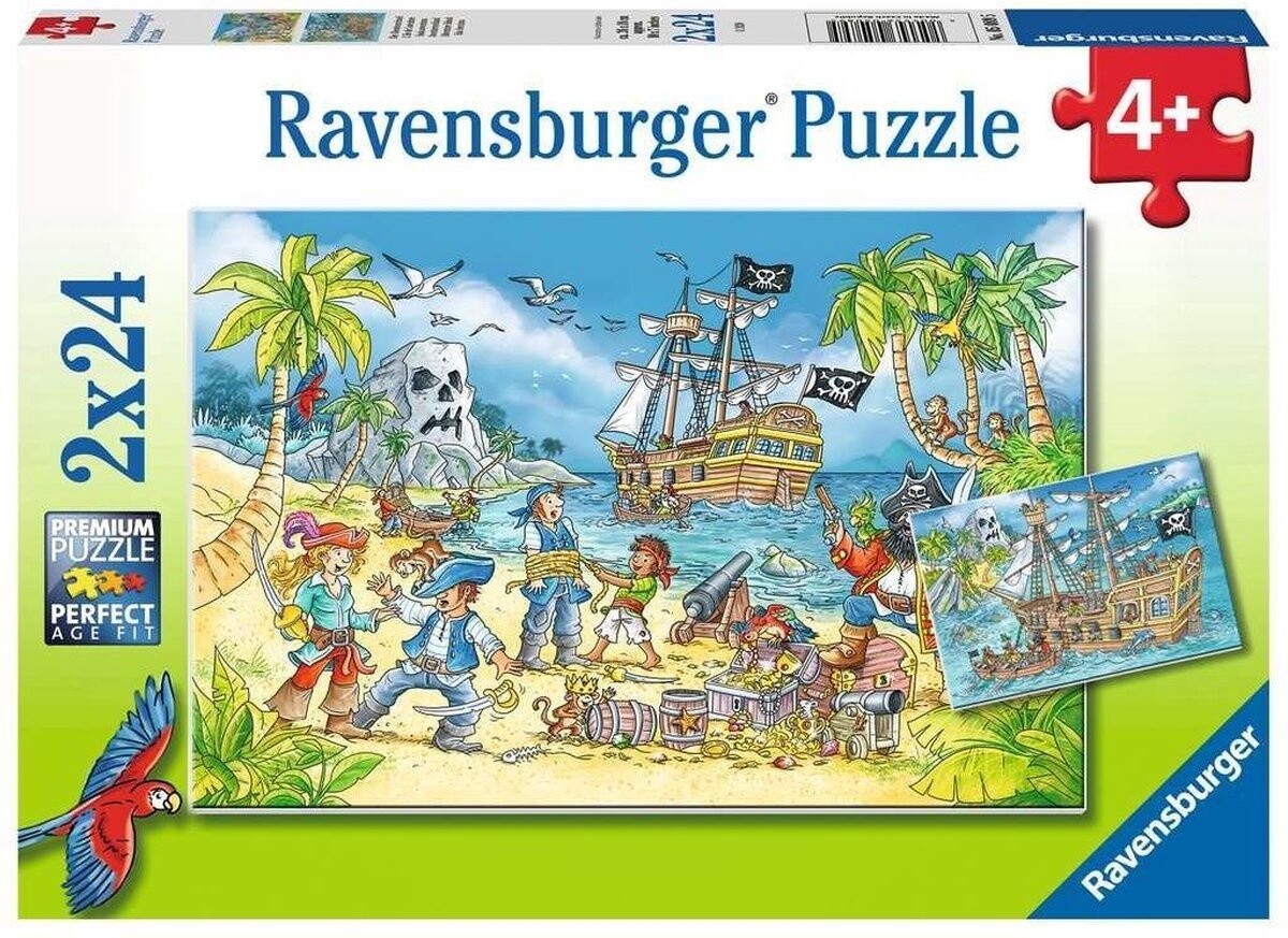 Ravensburger Puzzel Avontureneiland - 2x24 stukjes