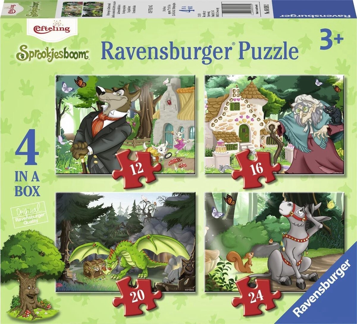 Ravensburger Puzzel  Efteling Sprookjesbos 4in1box - 12+16+20+24 stukjes