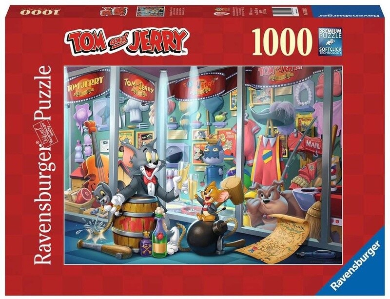 Ravensburger Puzzel Tom &amp; Jerry Hall Of Fame - 1000 stukjes