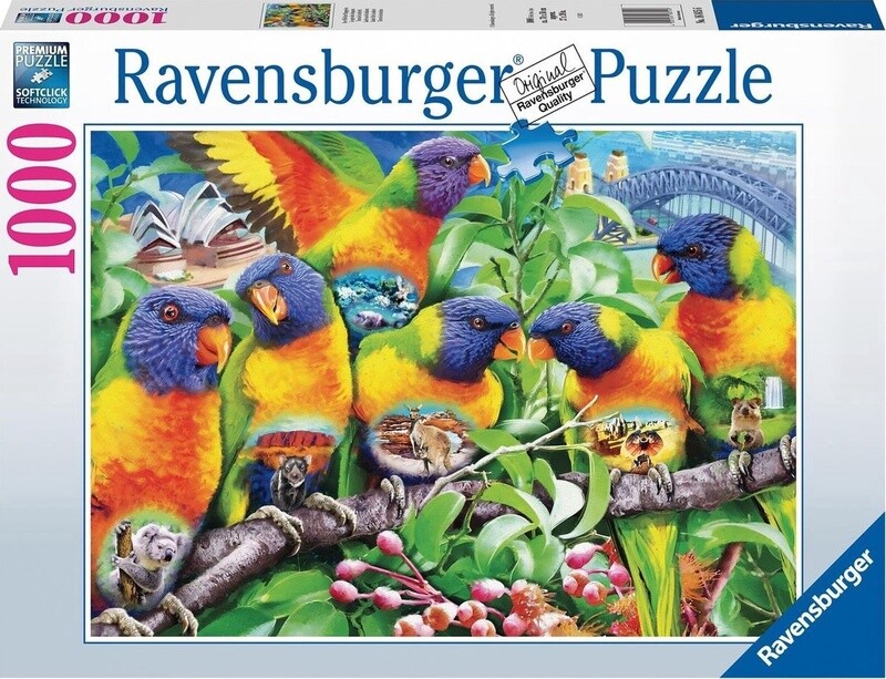 Ravensburger Puzzel Land van de Lorikeets - 1000 stukjes