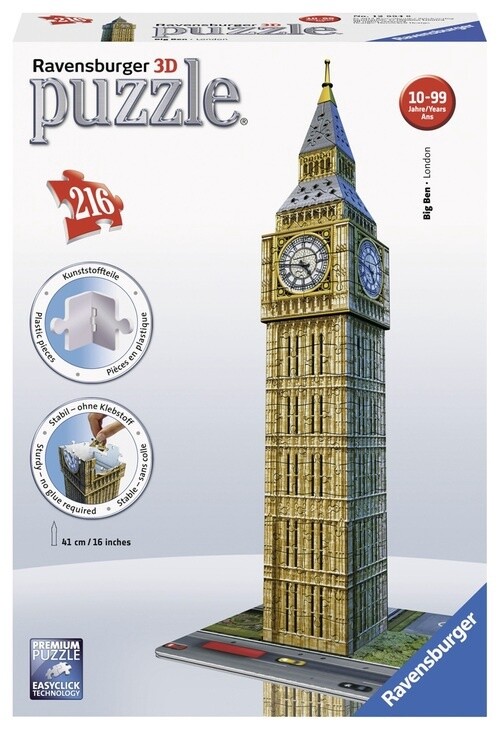 Ravensburger 3D Puzzel Big Ben - 216 stukjes