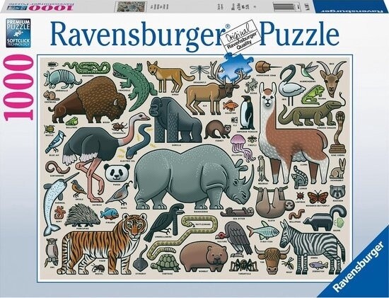 Ravensburger Puzzel Wilde Dieren - 1000 stukjes