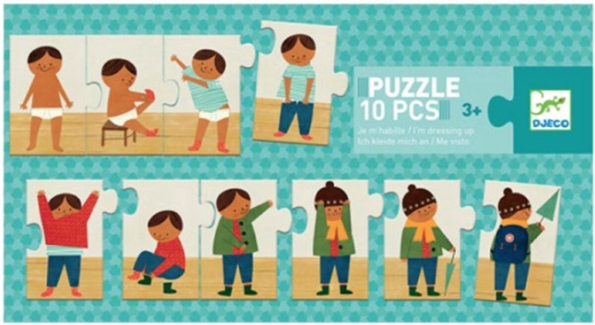 Puzzel Ik Kleed Mij  - 10 stukjes