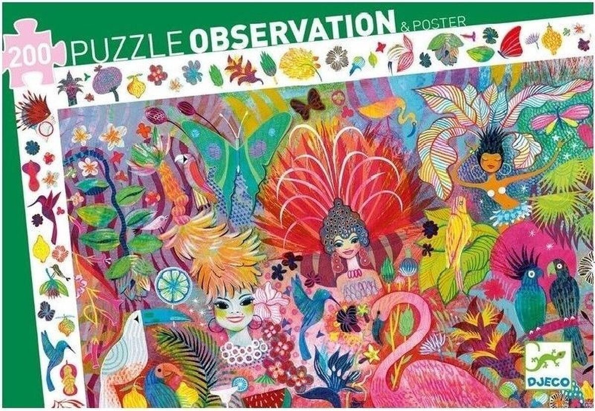 Observatie Puzzel Carnaval in Rio - 200 stukjes