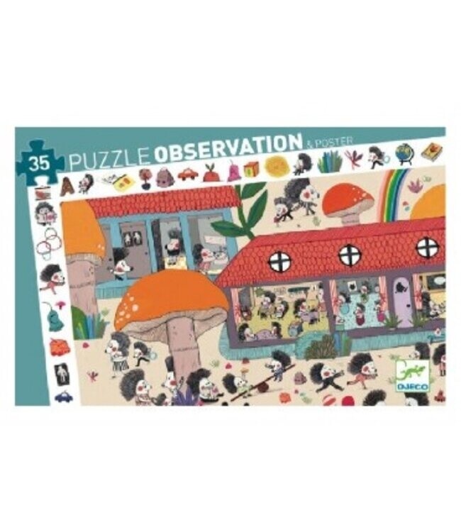 Observatie Puzzel de egelschool - 35 stukjes