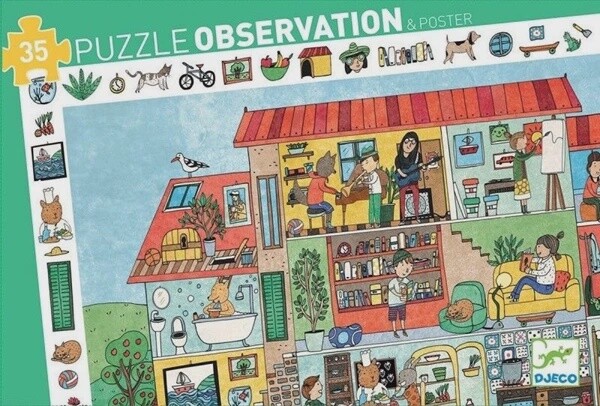 Observatie Puzzel Huis - 35 stukjes