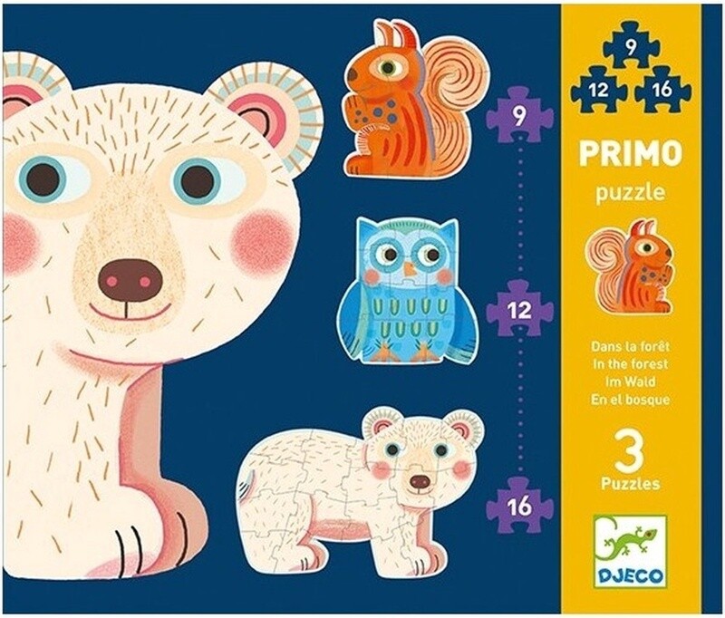 Puzzel In het Bos - 9, 12, 16 stukjes