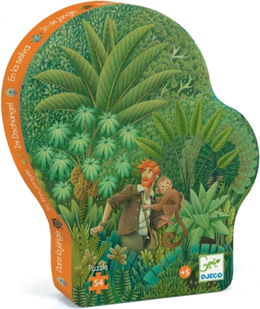 Silhouette Puzzel in the jungle - 54 stukjes