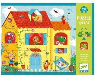 Vloer Puzzel Het huis -optisch effect - 20 stukjes