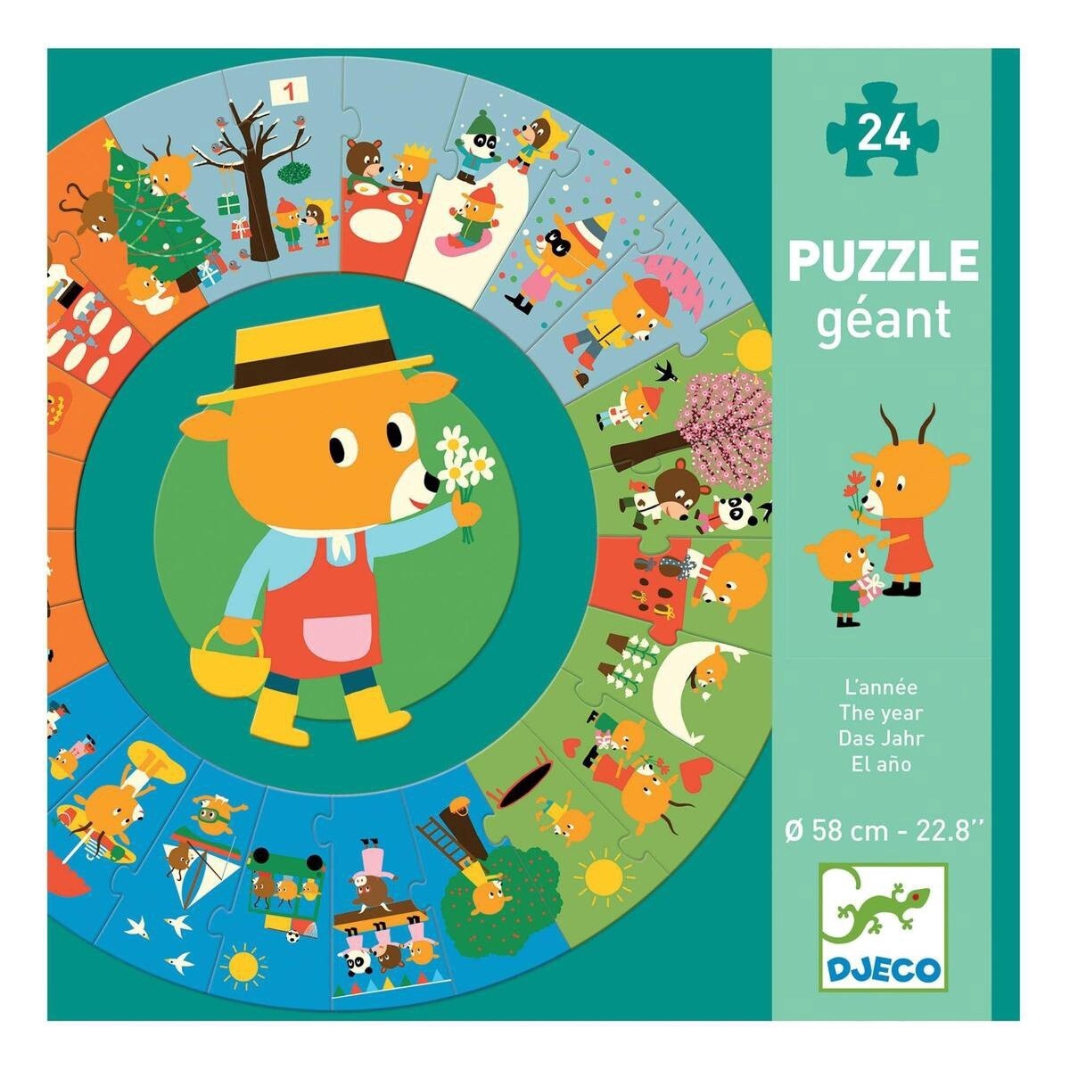 Vloer Puzzel Het Jaar - 24 stukjes