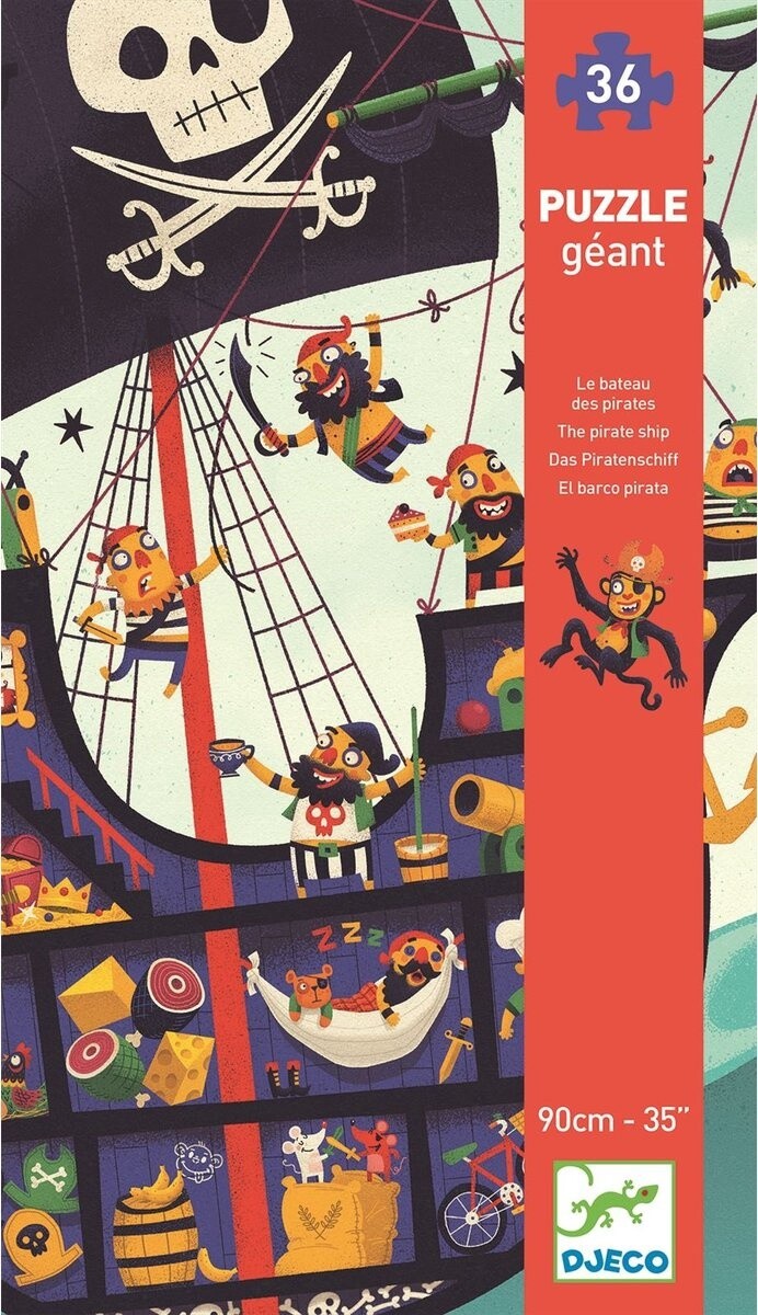 Vloer Puzzel Piratenboot - 36 stukjes