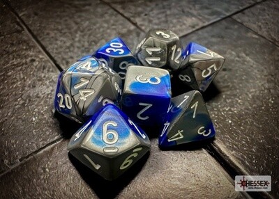 D&amp;D set Gemini Blue-steel-white