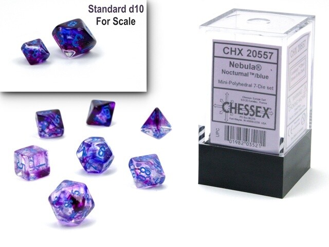 D&amp;D set nebula nocturnal blue mini