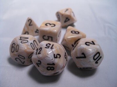 d&amp;d set marble ivory/back