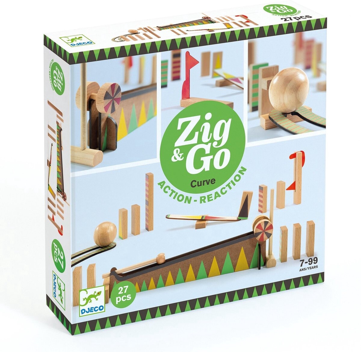 Zig &amp; Co Actie Reactie Baan - 27 stuks