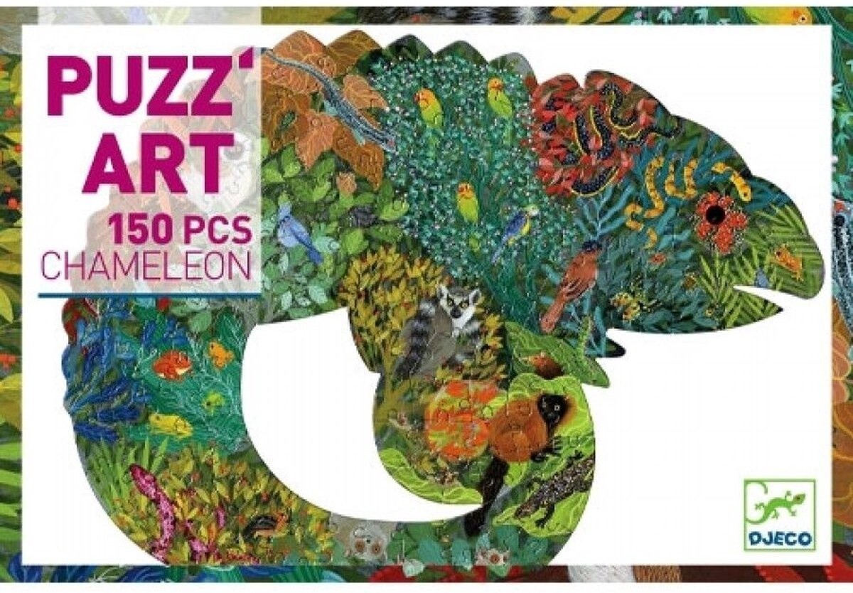 Vorm Puzzel Art Kameleon - 150 stukjes