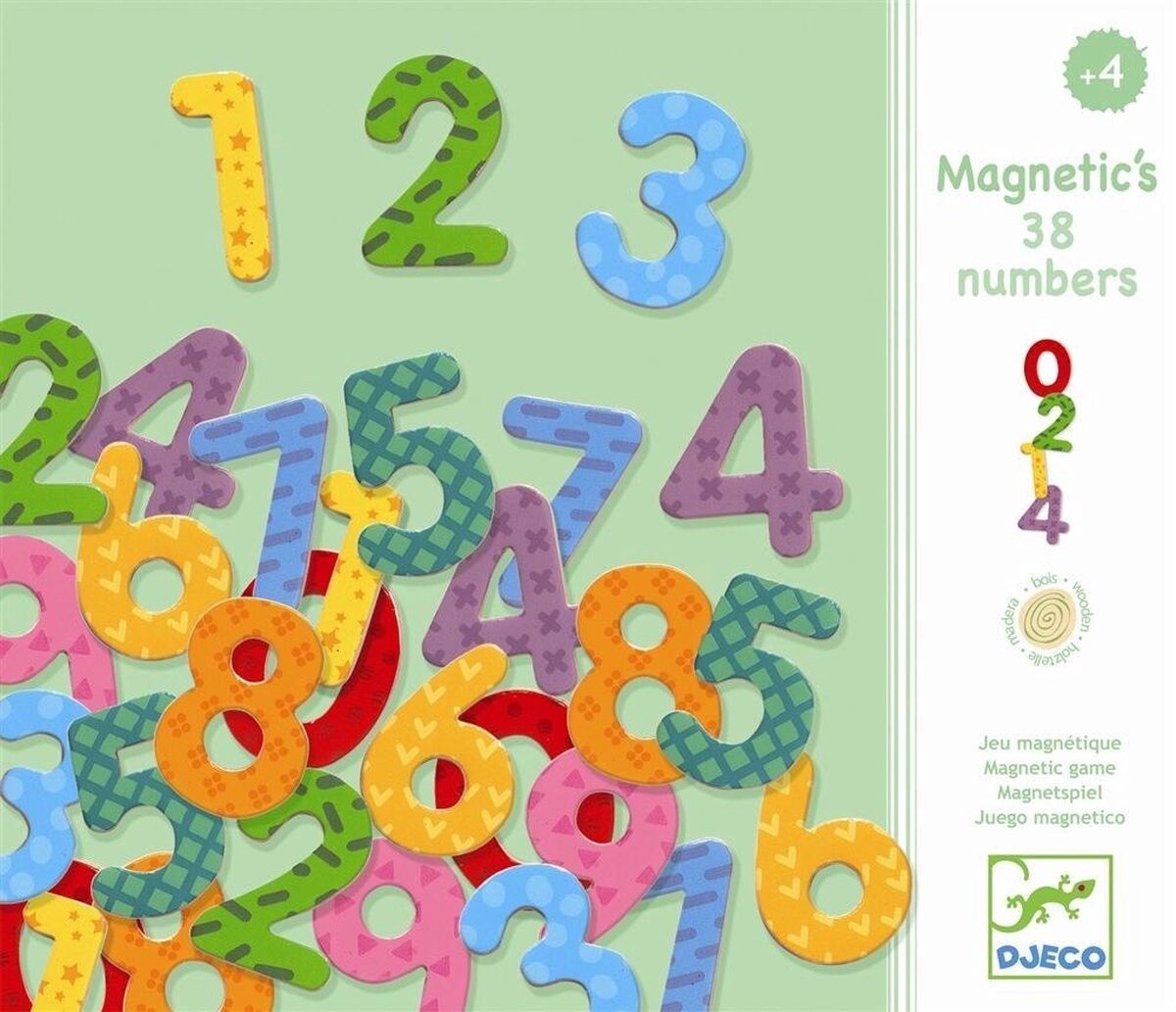Magneet Nummers - 38  stuks