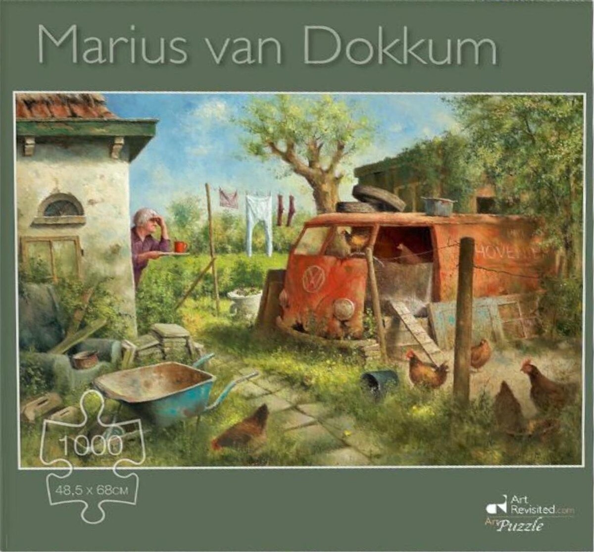 Puzzel Marius van Dokkum Kippenhok - 1000 stukjes