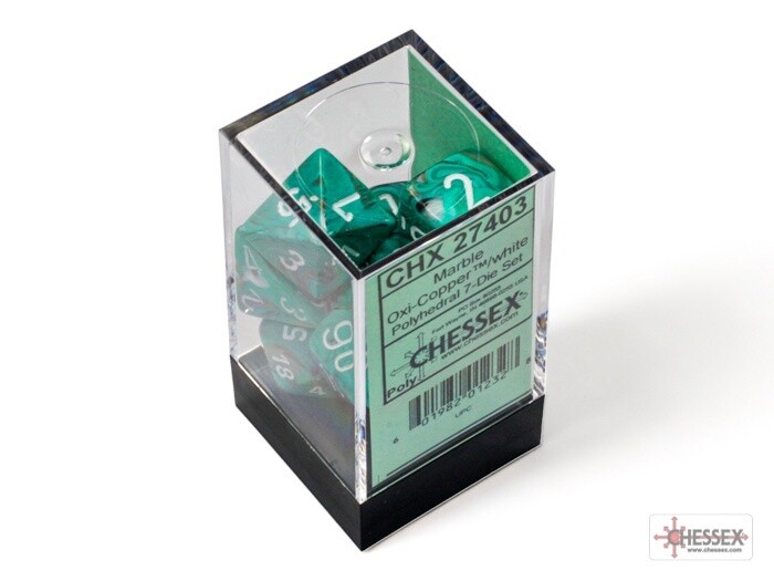 d&amp;d set marble oxi copper/white