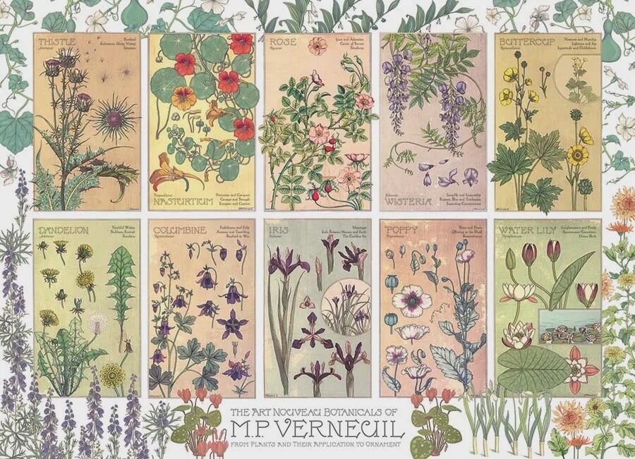 Botanicals door Verneuil Puzzel - 1000 stukjes