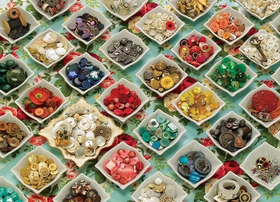 Grandma&#39;s Buttons Puzzel - 1000 stukjes