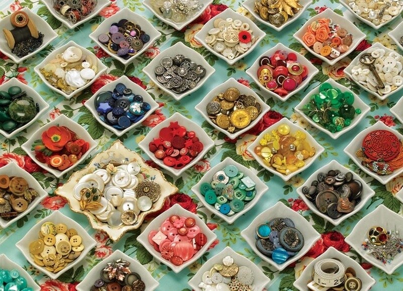 Grandma&#39;s Buttons Puzzel - 1000 stukjes