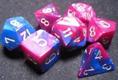 d&amp;d set gemini blue purple gold