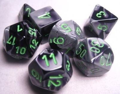 d&amp;d set Gemini Black grey gree