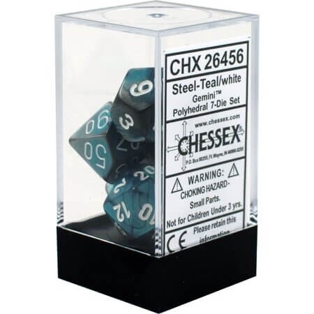 d&amp;d set gemini steel teal/white