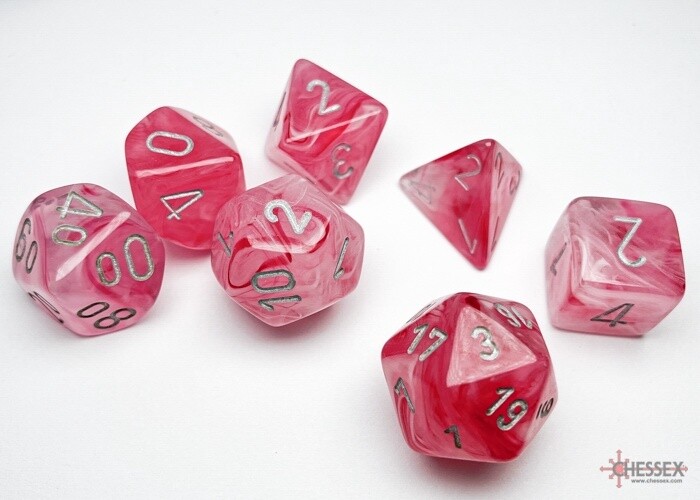 d&amp;d set ghostlyglow Pink/silver