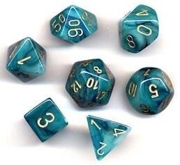 d&amp;d set phantom Teal/gold