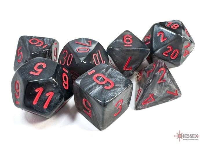 d&amp;d set Velvet Black/Red