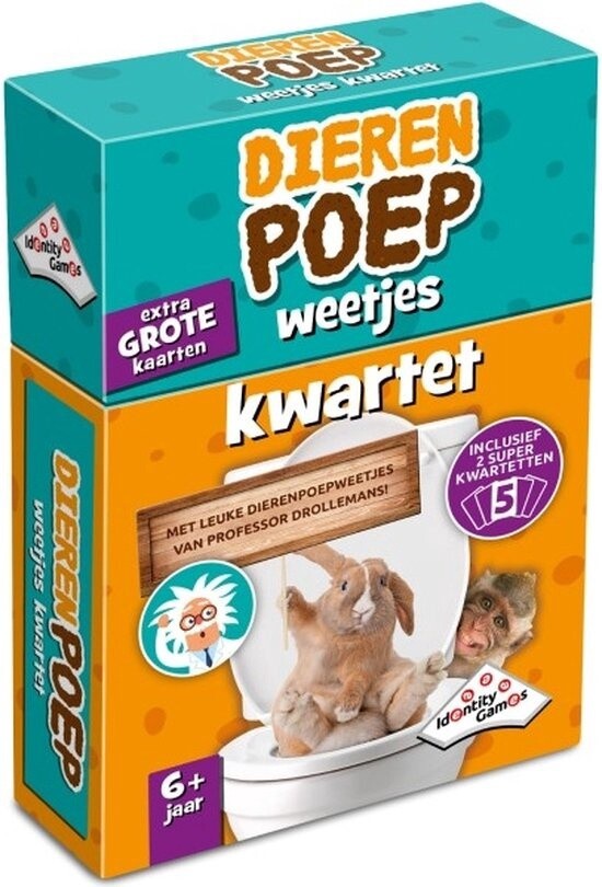 dieren poep weetjes kwartet