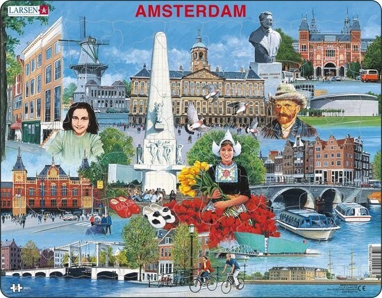Amsterdam Toeristische Hoogtepunten - 66 stukjes