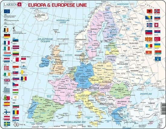 Larsen Europa &amp; Europese Unie - 70 stukjes
