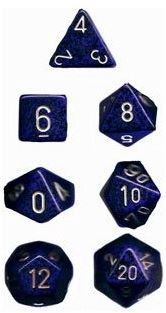 D&amp;D set Speckled Golden cobalt