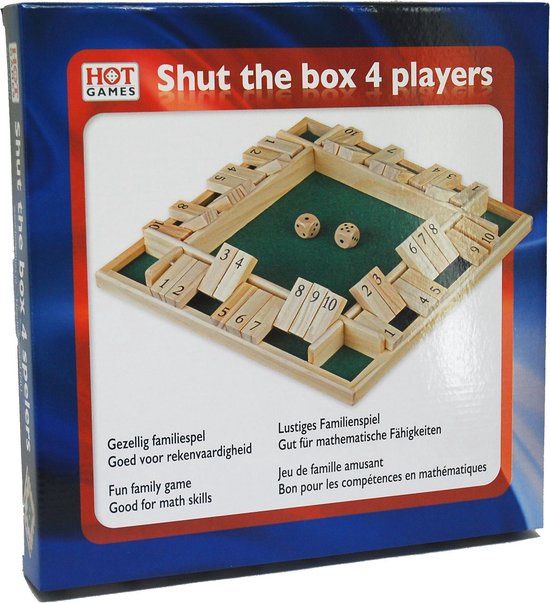 Shut the box 4 spelers