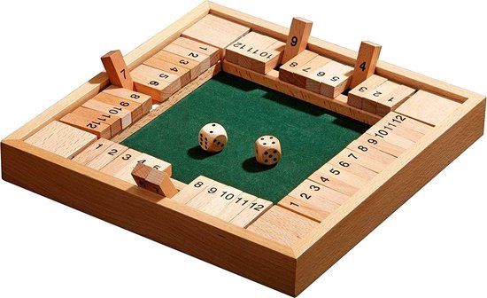shut the box 4spelers
