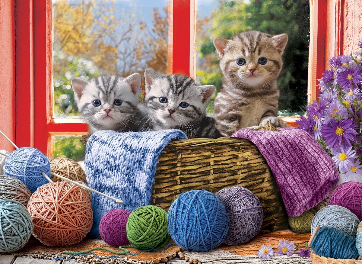 Knitting Kittens puzzel