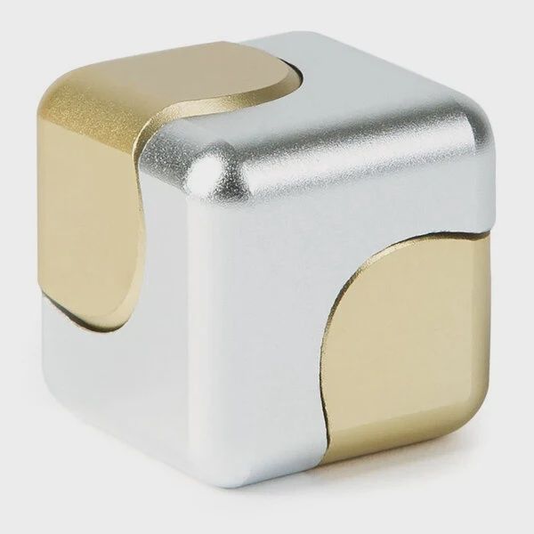 Bopster Cube spinner Zilver Goud