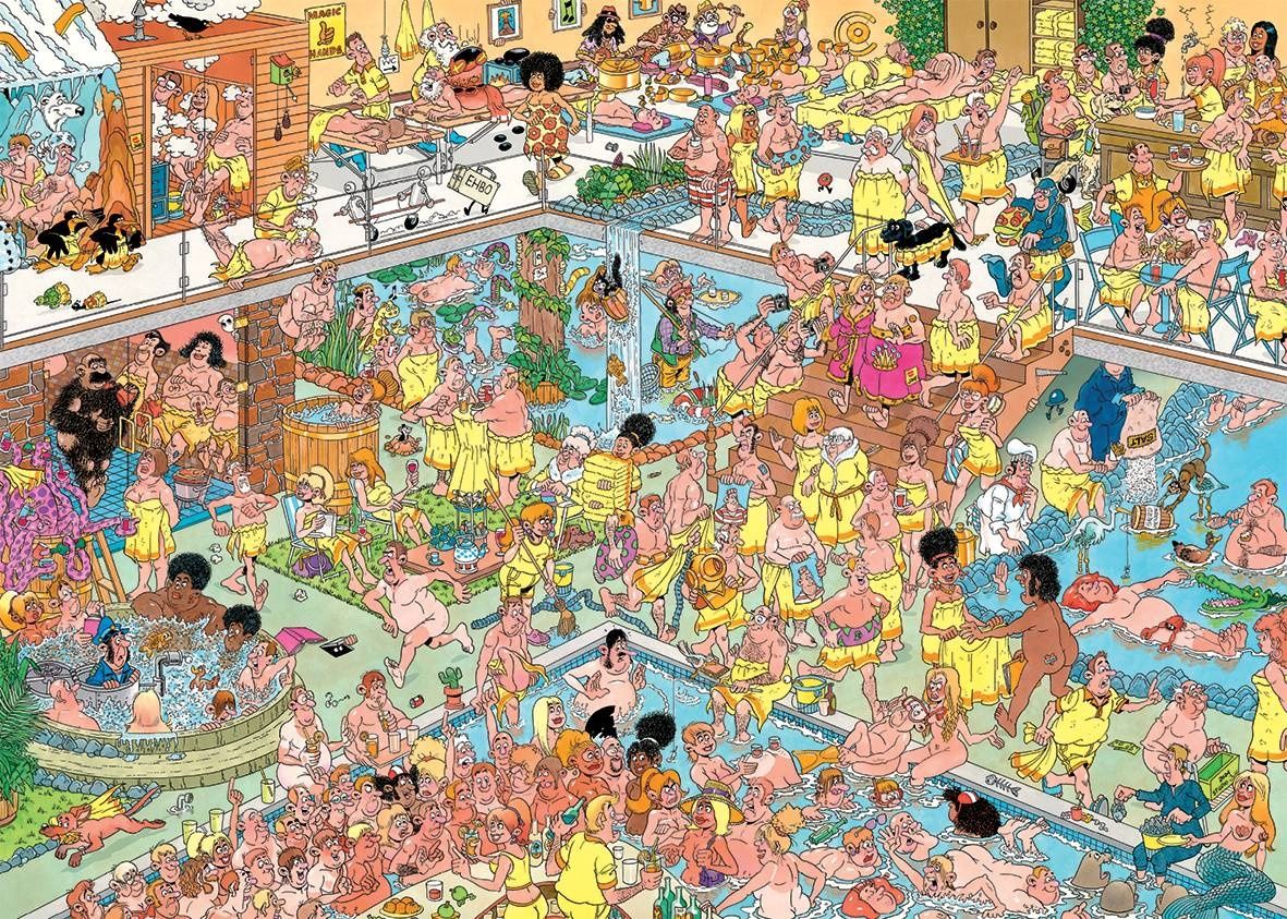 Jan van Haasteren Op hete kolen