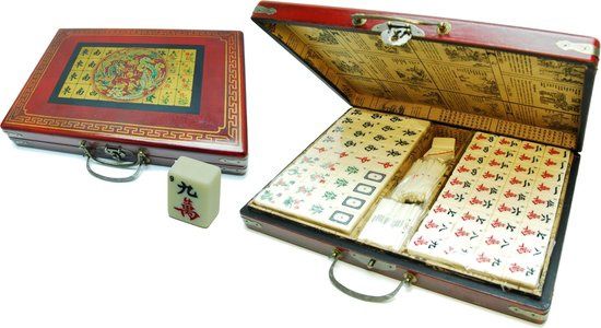 Mahjong doos XL Rode koffer