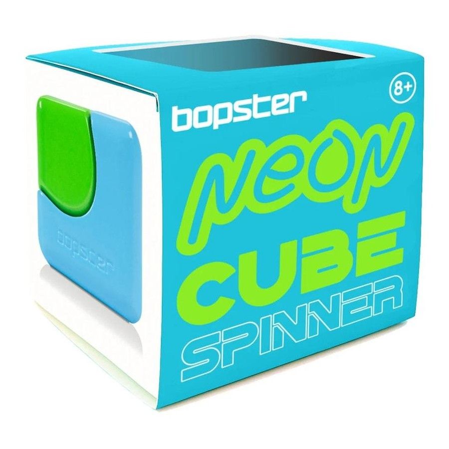 Bopster cube spinner Neon Blauw Groen