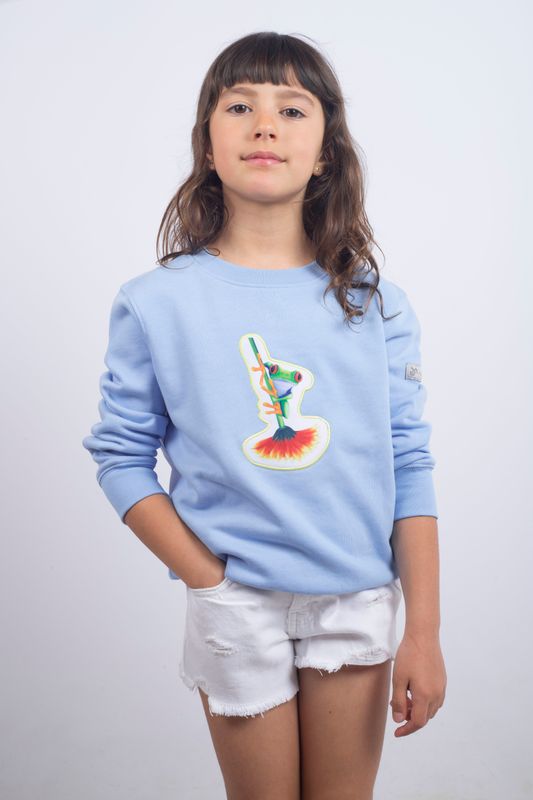 Mi Sudadera Rana Flotante Azul Soul