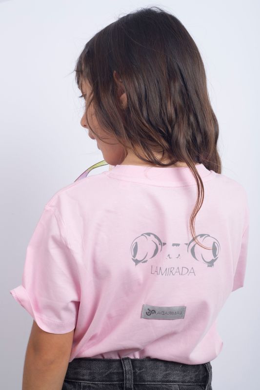 Mi Camiseta Gran Rana Rosa Algodón