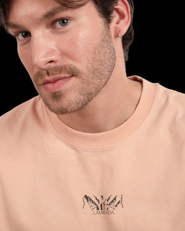 Camiseta Cabeza Azul Pico Melocotón