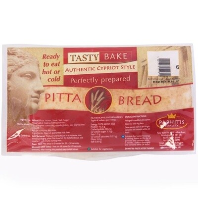Tasty Bake Large Pitta Bread 18x6