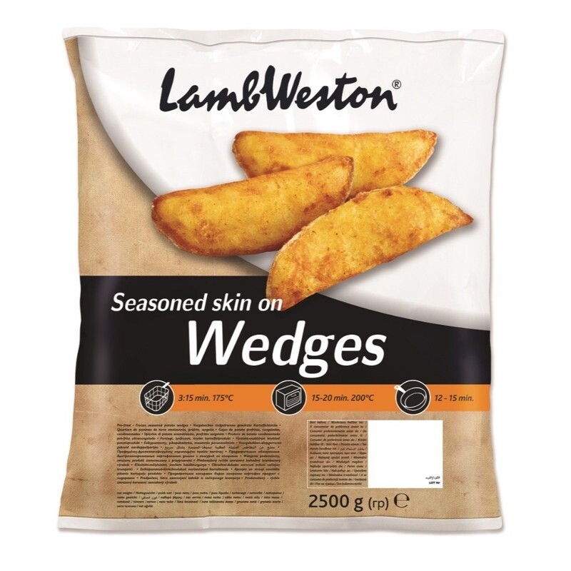 Lamb Weston Spicy Potato Wedges 4x2.5kg
