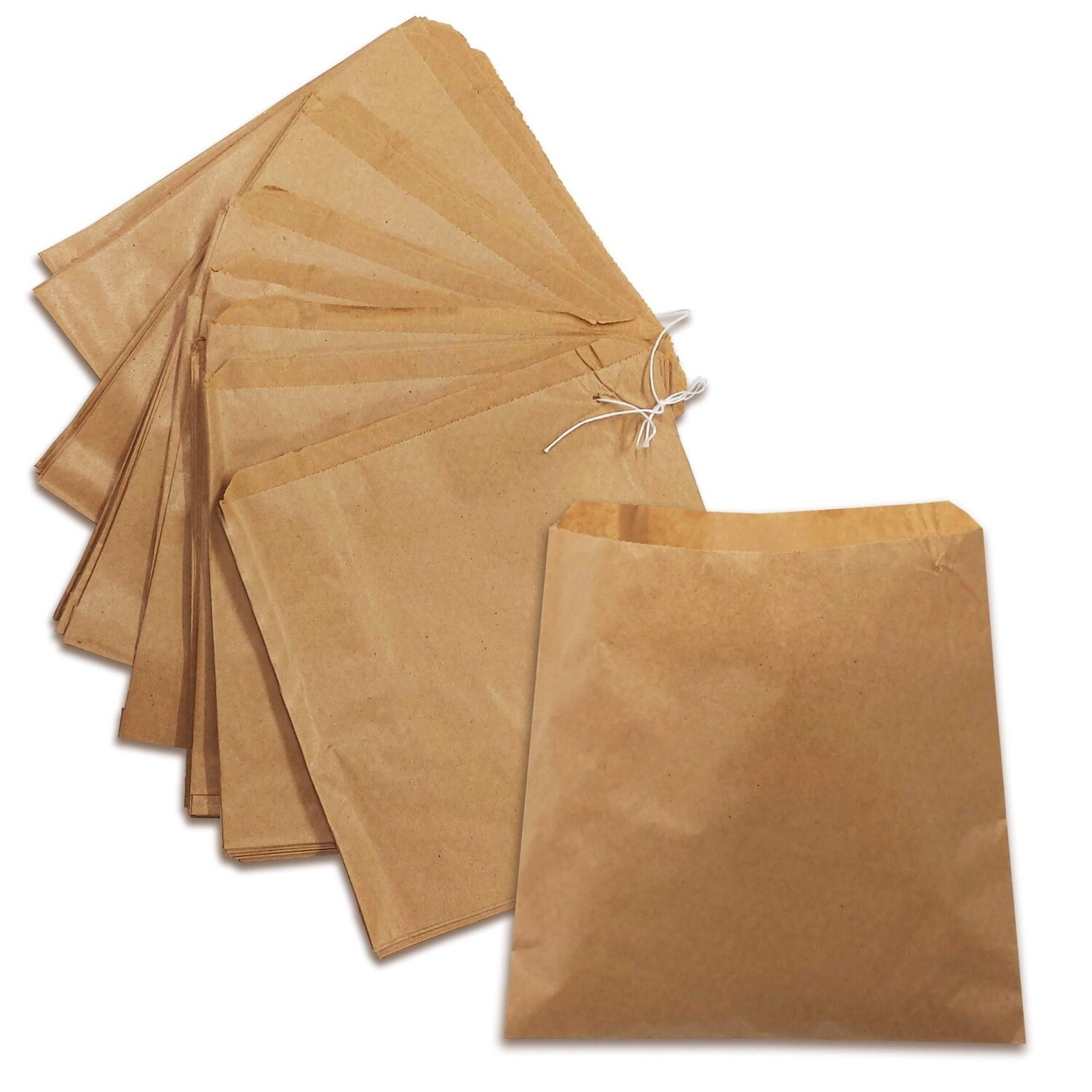Kraft Brown Paper Bags 8.5x8.5 1000pcs
