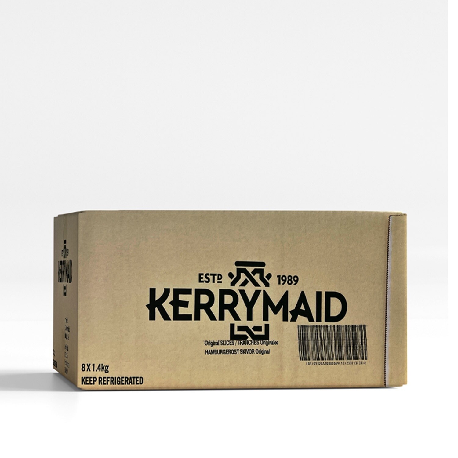 Kerrymaid Burger Cheese Slice Box 8 x 1x112